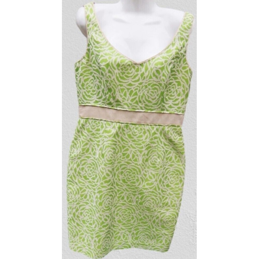 Maggy London Women's Sheath Dress Sz 8 Above Knee Sleeveless V-Neck Evening NWT